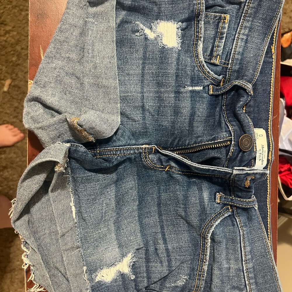 Abercrombie & Fitch Blue Jean Shorts